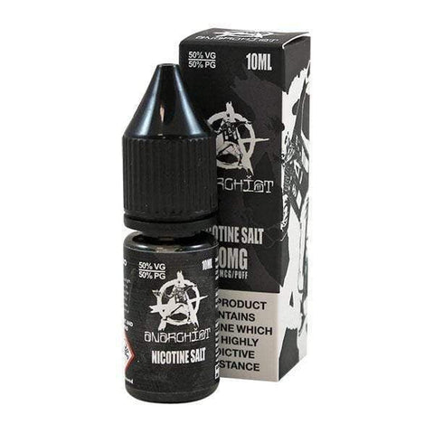 Anarchist Nic Salt E-Liquids 10mg / Black On White Background