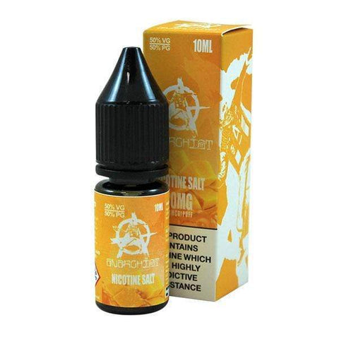 Anarchist Nic Salt E-Liquids 10mg / Mango On White Background