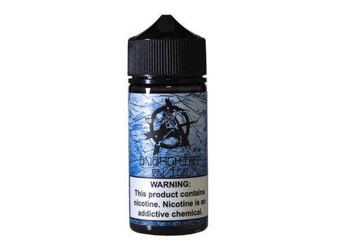 Anarchist On Ice 100ml Shortfill E-Liquids Blue on Ice On White Background