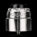 Asgard 30mm RDA by Vaperz Cloud Polished Stainless (SS Top Cap) On White Background