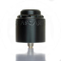 Asgard 30mm RDA by Vaperz Cloud Satin Black (Aluminium Top Cap) On White Background