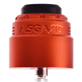 Asgard 30mm RDA by Vaperz Cloud Satin Orange (Aluminium Top Cap) On White Background