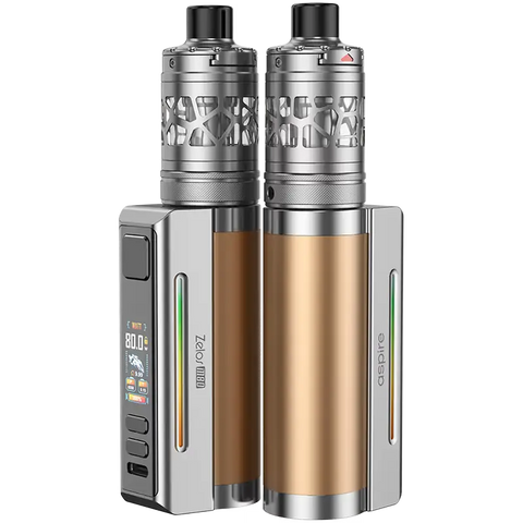 Aspire Zelos M80 Vape Kit Gold and Silver