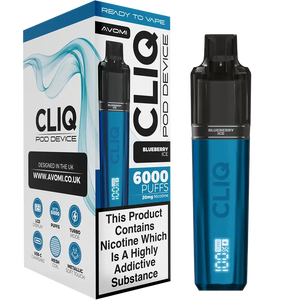 Avomi Cliq 6000 Prefilled Vape Kit Blueberry Ice