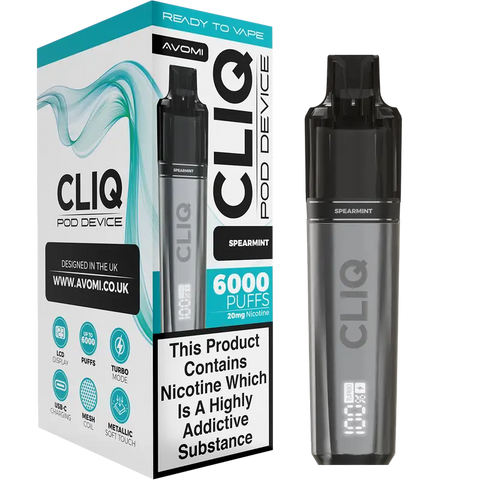 Avomi Cliq 6000 Prefilled Vape Kit Spearmint