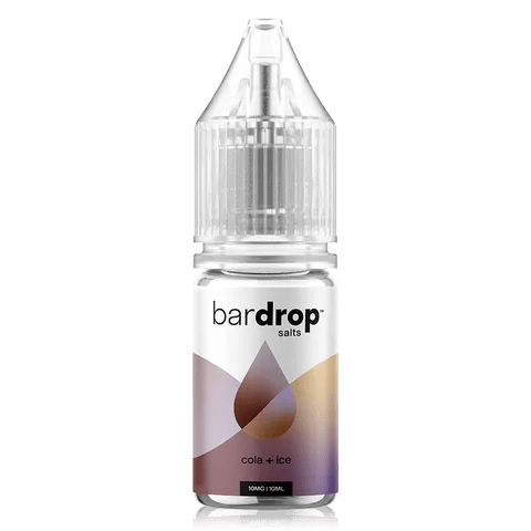 Bar Drop Salts 10ml E-Liquids Cola Ice / 10mg On White Background