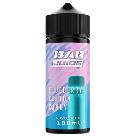 Bar Juice 100ml 50/50 Shortfill Vape Juice Blueberry Cotton Candy