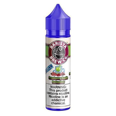 Barista Brew Co Shortfill E-Liquids Cranberry Apple Refresher Frozen On White Background