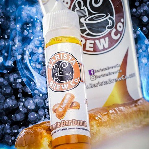 Barista Brew Co Shortfill E-Liquids Old Fashioned Glazed Donut On White Background