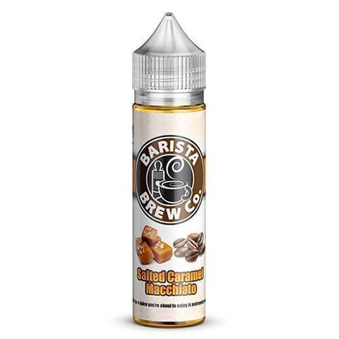 Barista Brew Co Shortfill E-Liquids Salted Caramel Macchiato On White Background