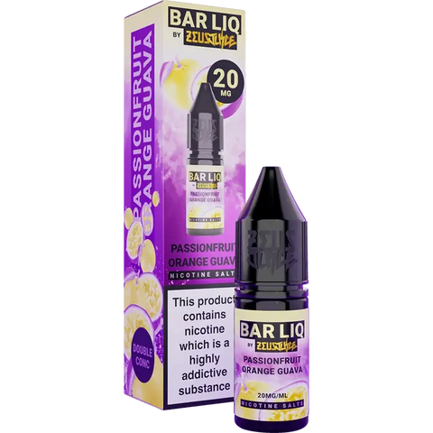 Zeus Juice Barliq Salt 10ml Nic Salt Passionfruit Orange Guava