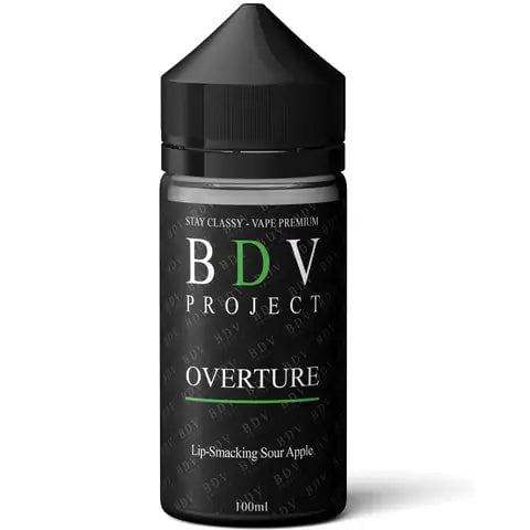 BDV Project 100ml Shortfill Overture On White Background