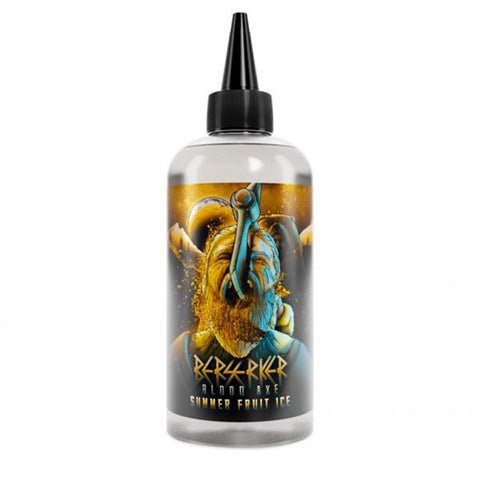 Berserker Blood Axe E-Liquids 200ml Shortfill Summer Fruit Ice On White Background