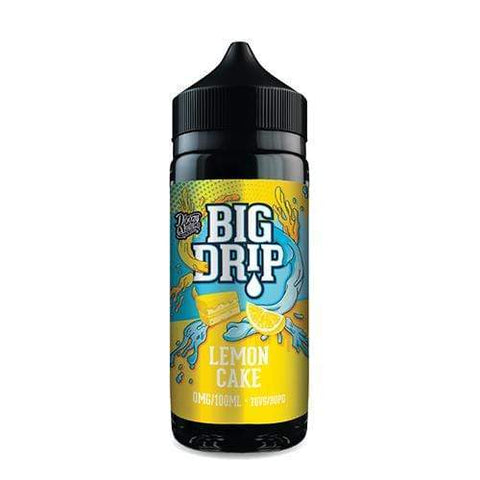 Big Drip by Doozy Vape Co 100ml Shortfill Lemon Cake On White Background