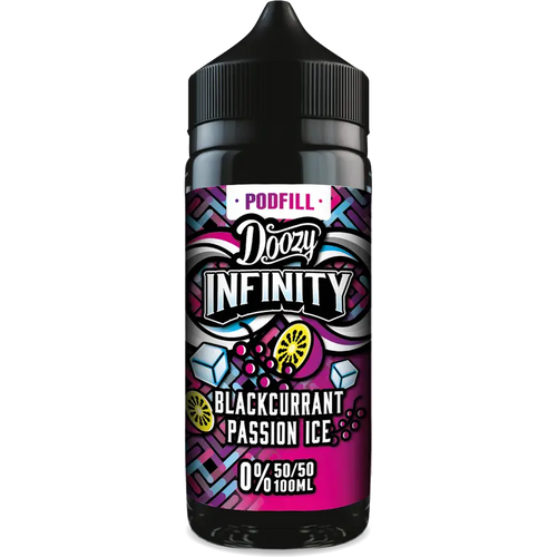 Doozy Vape Infinity Podfill 50/50 100ml Shortfill Blackcurrant Passion Ice