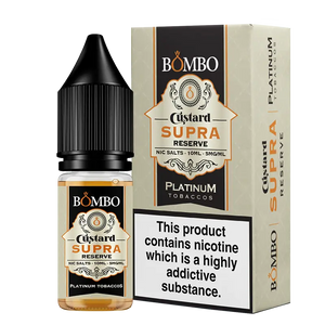 Bombo Platinum Tobaccos Custard Supra Reserve 10ml Nic Salt