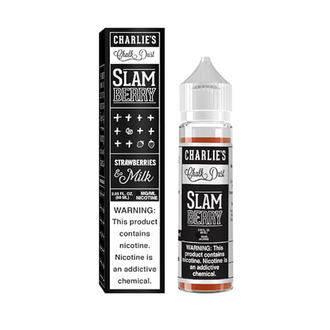 Charlie's Chalk Dust Shortfill E-Liquids Slam Berry On White Background