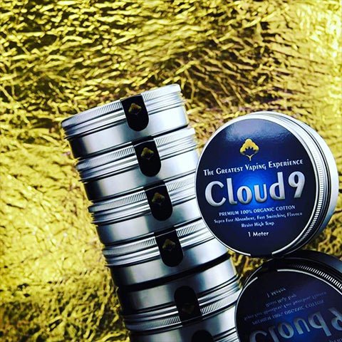 Cloud 9 Australian Premium Vape Cotton On White Background