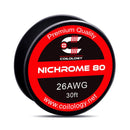 Coilology Round Wire 30ft Spools Nichrome80 26AWG