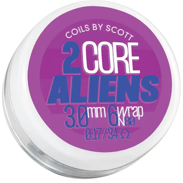 coils by scott 2 core aliens on white background