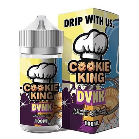 Cookie King 100ml Shortfill E-Liquids DVNK On White Background