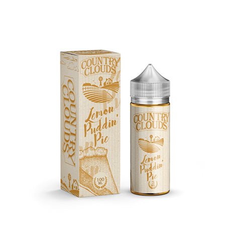 Country Clouds 100ml Shortfill E-Liquids Lemon On White Background