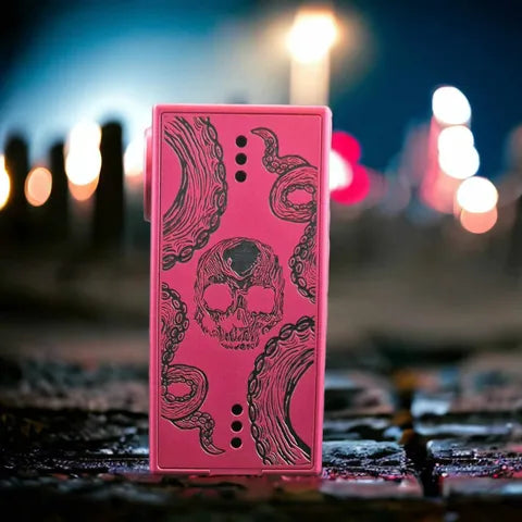 deathwish modz cthylla hot pink on black background