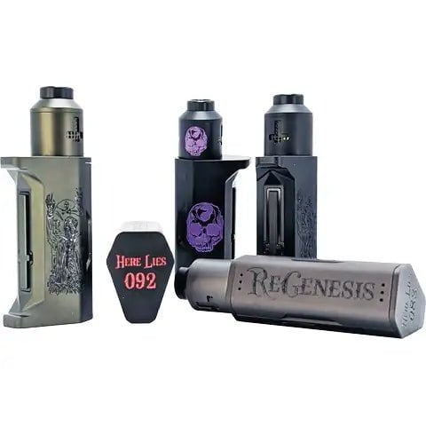 Deathwish Modz ReGenesis Mech & RDA Kit On White Background