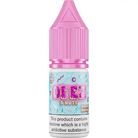 DEEZ D'Nuts 10ml Nic Salts Glazed Berry / 20mg On White Background