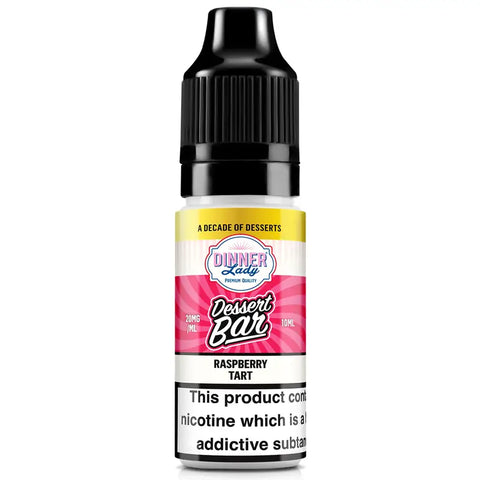 Dinner Lady Desserts Bar 10ml Nic Salts Raspberry Tart