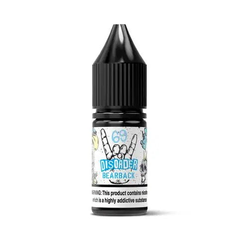 Disorder 10ml Nic Salt E-Liquids Bearback / 10mg On White Background