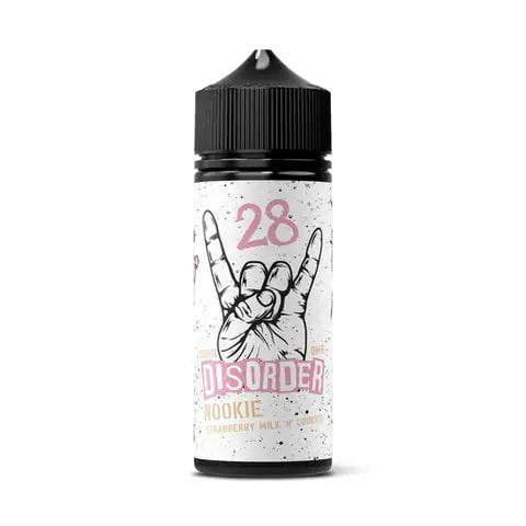 Disorder E-Liquids 100ml Shortfills Nookie On White Background