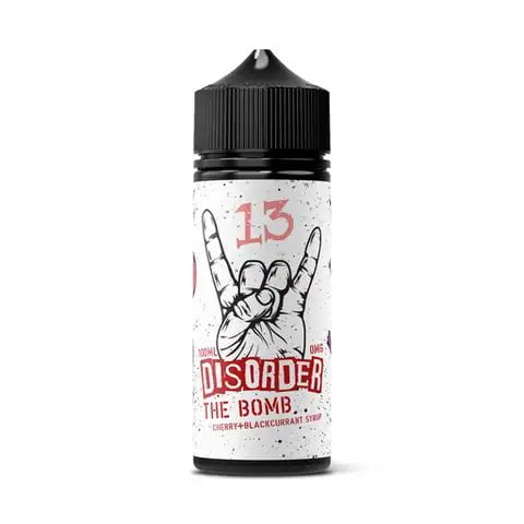 Disorder E-Liquids 100ml Shortfills The Bomb On White Background