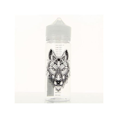 DIY'UP 120ml Chubby Empty Bottle Tattoo Wolf On White Background