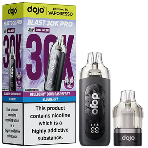 Dojo Blast 30k Vape Kit Blueberry Sour Raspberry & Blueberry