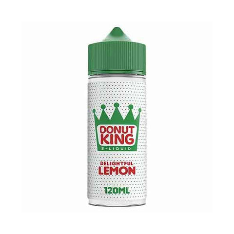 Donut King 100ml Shortfill E-Liquid Delightful Lemon On White Background