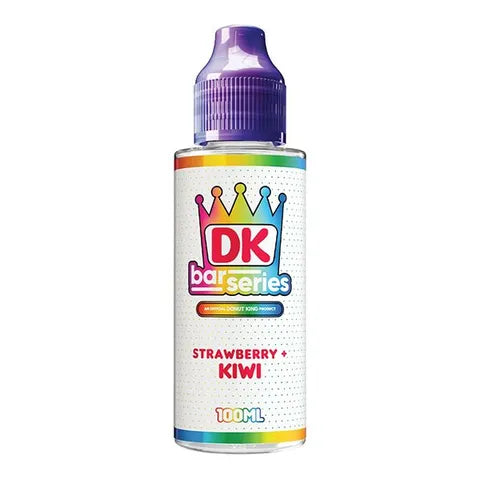 donut king bar series 100ml shortfill strawberry kiwi on white background