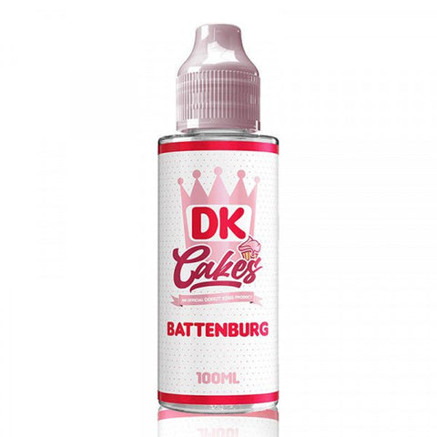 Donut King Cakes 100ml Shortfill E-Liquid Battenburg On White Background