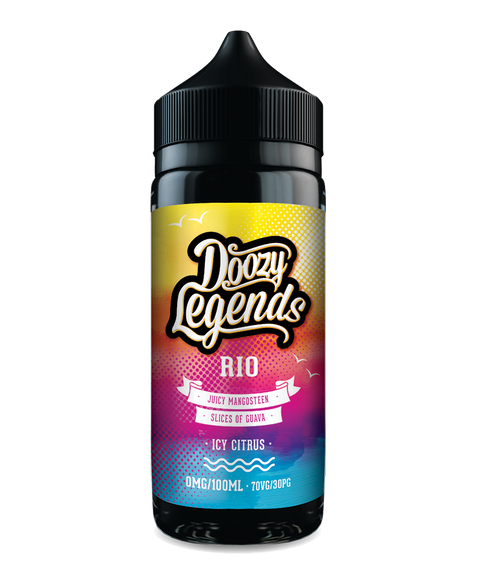 Doozy Legends 100ml Shortfill E-Liquid Rio On White Background