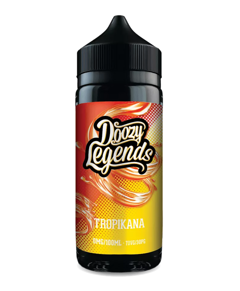 Doozy Legends 100ml Shortfill E-Liquid Tropikana On White Background