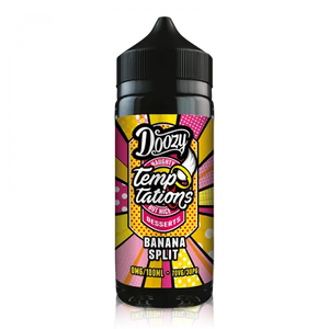 Doozy Temptations 100ml Shortfill E-Liquids Banana Split