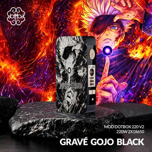 Dotmod dotBox 220W V2 Gunmetal Engraved Gojo Limited Edition Mod