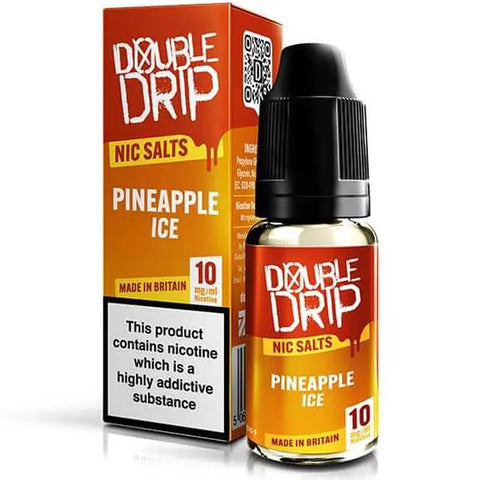 Double Drip 10ml Nic Salt Bar Style Pineapple Ice 10mg