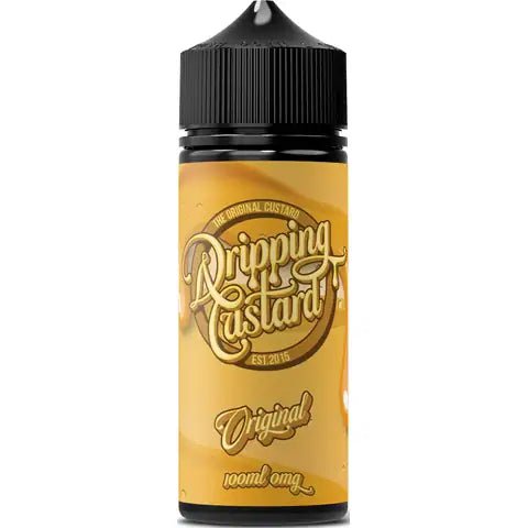 Dripping Custard 100ml Shortfill E-Liquids On White Background