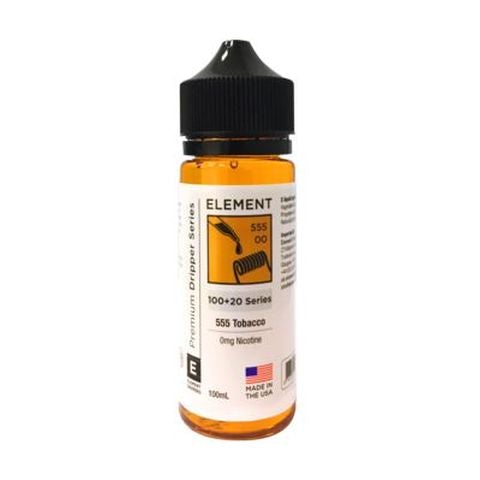 Element E-Liquid Premium 100ml Dripper Series Shortfills On White Background