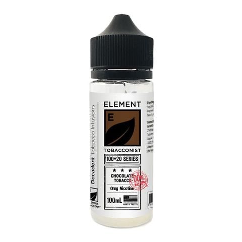 Element E-Liquid Premium 100ml Dripper Series Shortfills On White Background