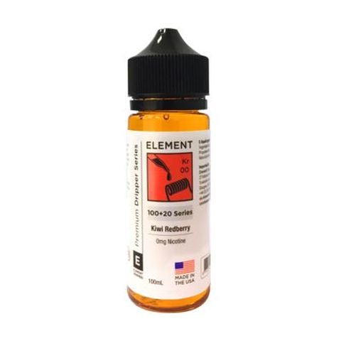 Element E-Liquid Premium 100ml Dripper Series Shortfills Kiwi Redberry On White Background