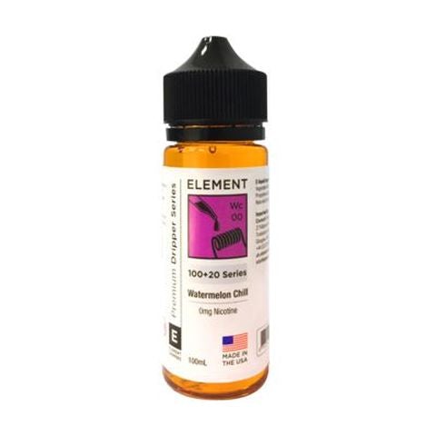 Element E-Liquid Premium 100ml Dripper Series Shortfills Watermelon Chill On White Background