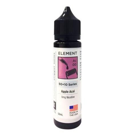 Element E-Liquid Premium 50ml Dripper Series Shortfills Apple Acai On White Background