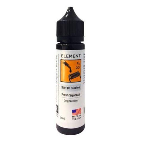 Element E-Liquid Premium 50ml Dripper Series Shortfills Fresh Squeeze On White Background